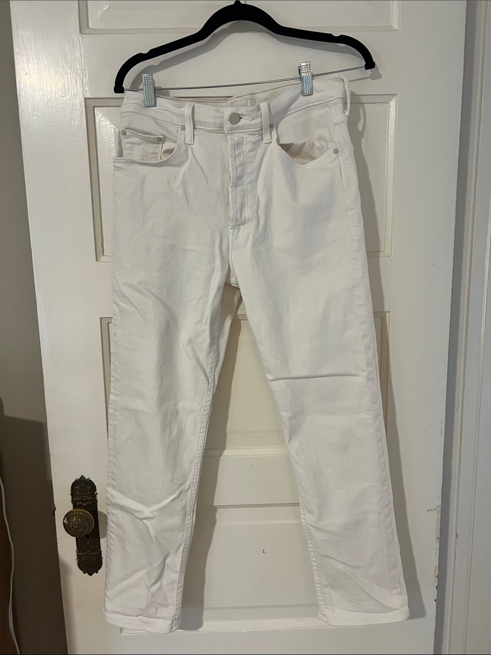 MOTHER Straight White Women's Jeans